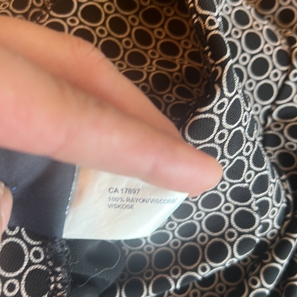 Gap Black/Beige Circle Print Stretch Pull On A Line Skirt Size M - Picture 7 of 14